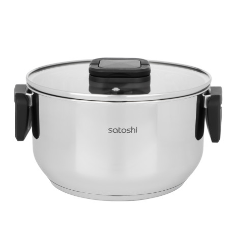 Кастрюля тм SATOSHI Манн 20х11,5см. 3,5л. со стекл. крышкой, индукция