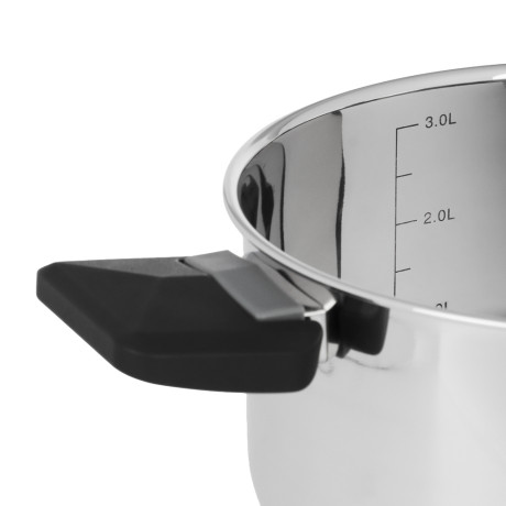 Кастрюля тм SATOSHI Манн 20х11,5см. 3,5л. со стекл. крышкой, индукция