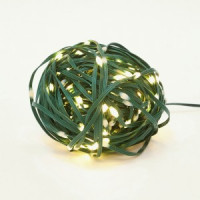 Гирлянда-нить св/д "Полоса" 10м 100LED провод зелен ULD-S1000-100/DGA WARMWHITE IP20 DEW BAND Uniel