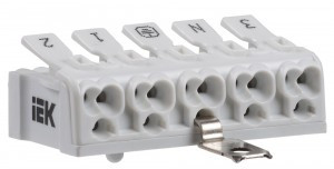 Клемма пружинная соединительная КСПнз5-3L+N+PE IEK