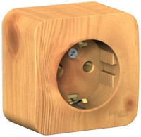 Systeme Electric BLANCA роз. ОУ 1 мест. 16А ясень (пл.осн., земля) BLNRA010105 (3!)