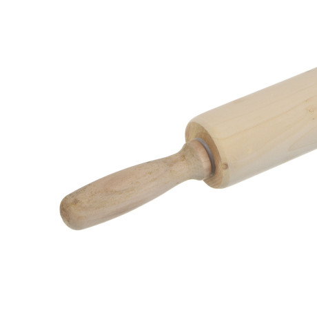 Скалка деревянная тм Vetta c вращающимися ручками, 42*5см