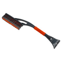 ЕРМАК Щетка для уборки снега с распушенной щетиной+скребок, 59x10см