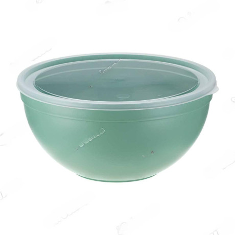 Миска круглая 4 л с крышкой фисташков. М1304 х10