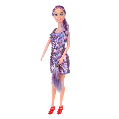 ИГРОЛЕНД Кукла с длинными волосами, PP, PVC, 10х5х32,5 см, 4 диз.