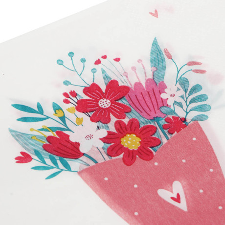 Набор салфеток бумажных "Букет", 33x33 см, 12 шт