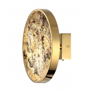 ODEON LIGHT 5079/15WL зол/сер-беж/нат.кам/акрил Бра перекл.цв.темп. 15W 2K-4K-6K BERGI