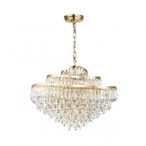 ODEON LIGHT 5073/14 HALL (В 2-Х КОРОБКАХ) ODL24 505 зол./прозр./хруст. Люстра E14 14x40W WAYTA