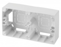ЭРА 12 коробка-переходник ОУ для накл. монтажа 2 пост. роз. СУ белый 12-6102-01 5325