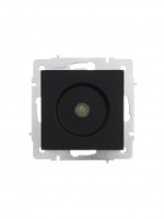 Lezard VESNA мех. роз. TV СУ 1 мест. черный бархат (RG6 оконеч) (корп. ABS) 742-4288-130