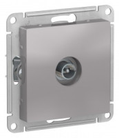 Systeme Electric AtlasDesign мех. конн. TV антен. СУ 1 мест. алюм.(пл.осн RG6, 0,7dB) ATN000393(10!)