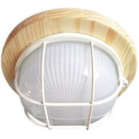 Ecola св-к накладной 1xGX53 дерево Клен круг 220x84 матовый с реш. IP65 НБО-03-60-012 TP53R4ECA