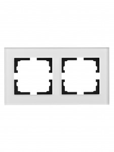 Lezard VESNA рамка акрил СУ 2 мест., гориз., серая матовая 742-M7180-147