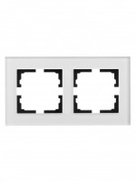 Lezard VESNA рамка акрил СУ 2 мест., гориз., серая матовая 742-M7180-147