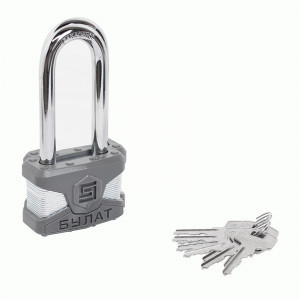 Замок навесной БУЛАТ ВС 0165-01 ПЛ стальной 5кл. d=11мм (24,6)
