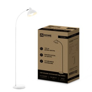ASD/InHome св-к напольный торшер ТНО 03Б 60W E27 белый  20x230x1570 2695