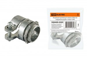 TDM РКнХ -32 резьб. крепёжн. элем dметаллорук.=32мм (наружн. резьба и хомут) IP54 (5!) SQ0409-0305
