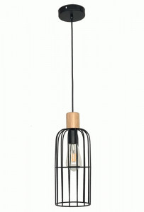 Navigator св-к подвесной 40W E27 черный металл шнур 1000мм 160x390 NLF-P-001-03 93301