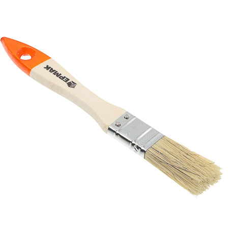 ЕРМАК/HEADMAN Кисть малярная плоская "Бейсик" нат. щетина 3/4" (20мм)