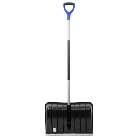 Лопата для уборки снега пластиковая, 540 х 375 х 1520 мм, стальной черенок,стальная планка, Palisad