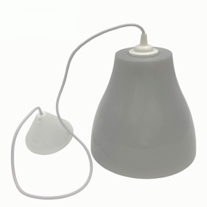 Uniel св-к декоративный Е27 60W пластик/серый d=225мм, UHL-K30A 60W/E27 GREY РФ