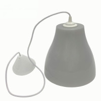 Uniel св-к декоративный Е27 60W пластик/серый d=225мм, UHL-K30A 60W/E27 GREY РФ