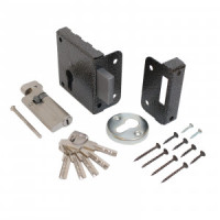 Замок накладной Птимаш ЗН1-1У (усиленный цилиндр) бронза (30)