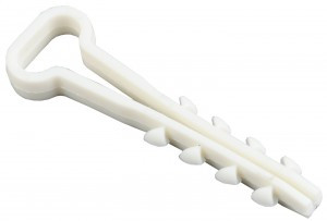 IEK дюбель-хомут d5-8мм нейлон белый (плоск. кабеля, длина 45мм) (100шт) UHH35-5-8-100