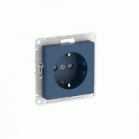 Systeme Electric ATLASDESIGN мех. роз. СУ 1 мест. (земля)штор,16А(автоклем)АКВАМАРИН ATN001145S (5!)