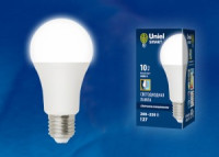 Uniel SMART ЛОН A60 E27 10W(900lm 270°) 4000K 4K датч.освещенности LED-A60-10W/4000K/E27/PS PLS10WH