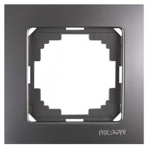 Nilson TOURAN  рамка СУ 1 мест. антрацит 24160091