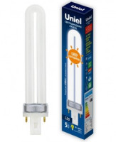 Uniel лампа св/д G23 5W(450lm) 4000K 4K 170x32 LED-PL-5W/4000K/G23/FR PLZ03WH
