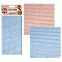 Салфетка многофункциональная 25*25,5см, 2 дизайна (кратность 5!!!) полиэстер VL58-240