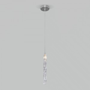 EUROSVET св-к подвес. 1x3W G4 35x400-1500 хром, стекло прозр. 50381/1