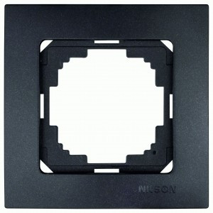 Nilson TOURAN  рамка СУ 1 мест. матовый черный 24380091
