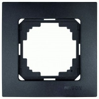 Nilson TOURAN  рамка СУ 1 мест. матовый черный 24380091
