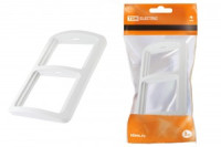 TDM Валдай рамка СУ 2 мест. бел. (горизонт.) (20!) SQ1804-0017