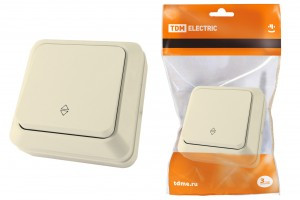 TDM Ладога перекл.(выкл прох) ОУ 1 кл. 10А сл. кость (10!) SQ1801-0006