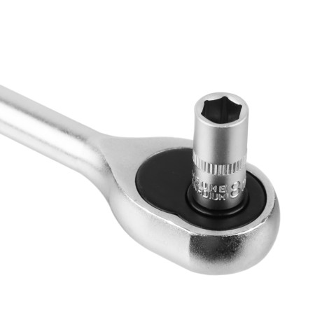 РОКОТ Набор профессионального инструмента, 12 предметов, 1/4" (головки и трещотка)