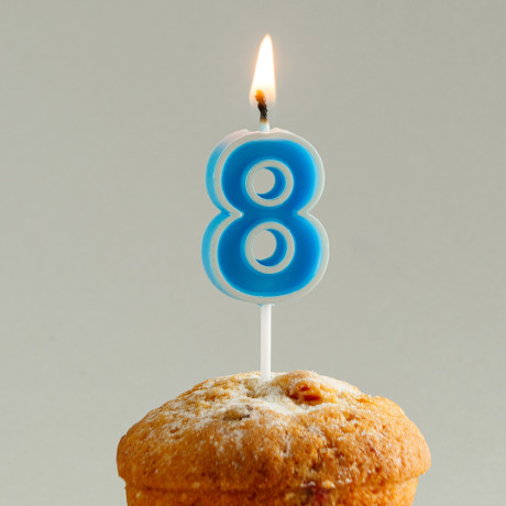 FNtastic Свеча для торта в форме цифр, парафин (0-9)