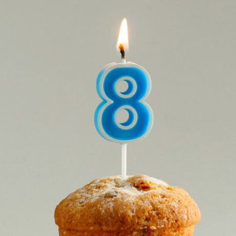 FNtastic Свеча для торта в форме цифр, парафин (0-9)