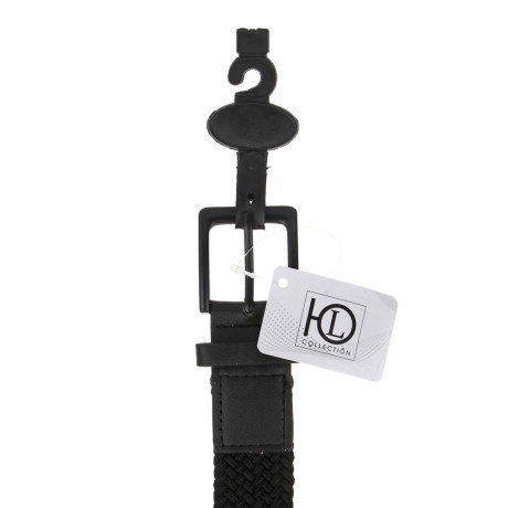 ЮL Ремень мужской, ПУ, металл, полиэстер, 120х3,3см, черный, РМ2023-4