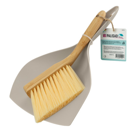 Набор: совок 290x190 мм и бамбуковая щетка-сметка 220 мм, Home Palisad