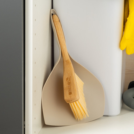 Набор: совок 290x190 мм и бамбуковая щетка-сметка 220 мм, Home Palisad