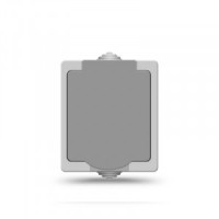 UNIVersal Аллегро роз. ОУ 1 мест. сер. (земля, пласт. осн., шторки, крышка, п/герм., IP54) 1282