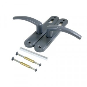 Гардиан Комплект ручек 4132 Вега темно-серая к замку Гардиан 1211,3211 (15)