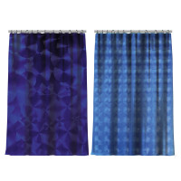 VETTA Шторка для ванной, ЭВА, 100 г/м2, 180x180см, 12 колец, 3D, 2 дизайна