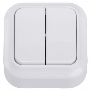 Bylectrica Вариант выкл. 2 кл. ОУ 10А (корп. ABS) белый А510-2102