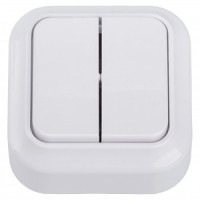 Bylectrica Вариант выкл. 2 кл. ОУ 10А (корп. ABS) белый А510-2102