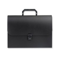 Папка портфель-картотека пластик ATTACHE черн.BF12/7 12 отд. Росси 50991